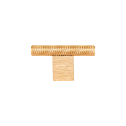 Momo Graf Knurled T Knob 60mm in Brushed Dark Brass (1)