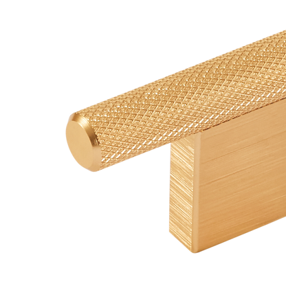 Momo Graf Knurled T Knob 60mm in Brushed Dark Brass (2)