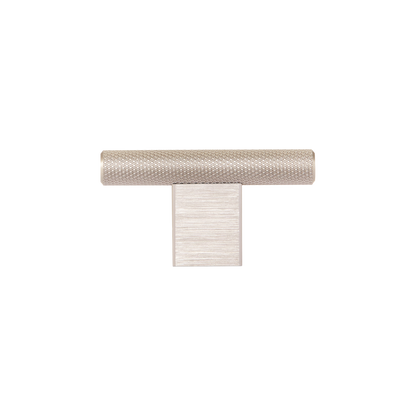 Momo Graf Knurled T Knob 60mm in Dull Brushed Nickel (1)