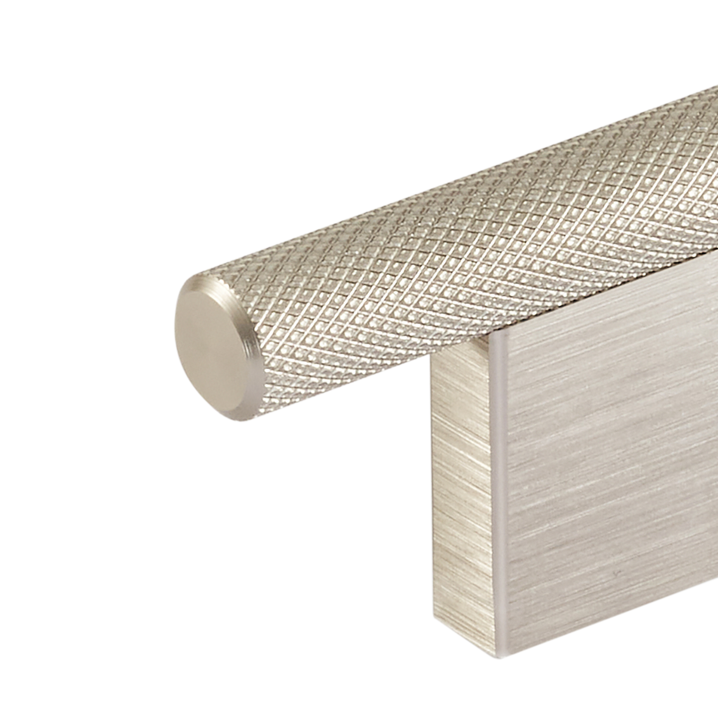 Momo Graf Knurled T Knob 60mm in Dull Brushed Nickel (2)