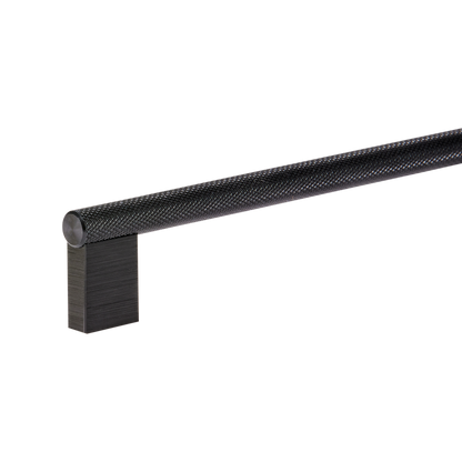 Momo Graf Knurled D Handle 160mm in Brushed Black (2)