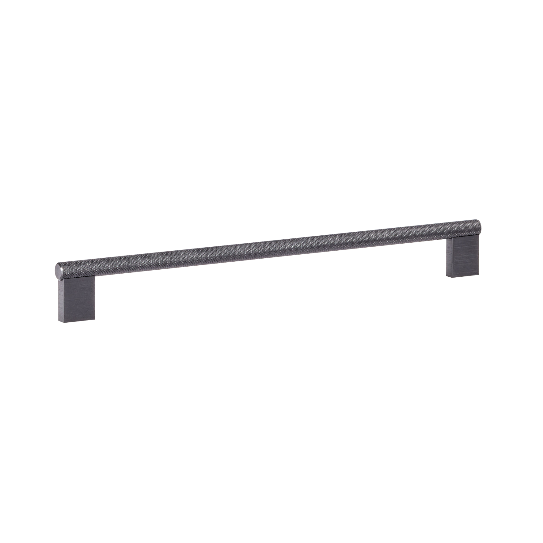 Momo Graf Knurled D Handle 256mm in Brushed Black