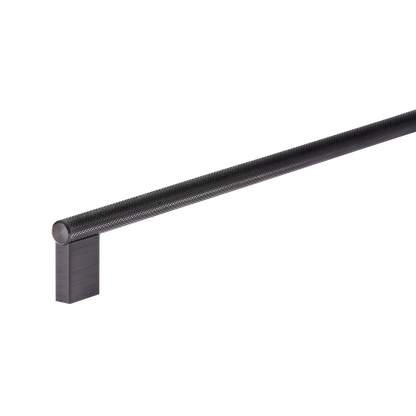 Momo Graf Knurled D Handle 256mm in Brushed Black (2)