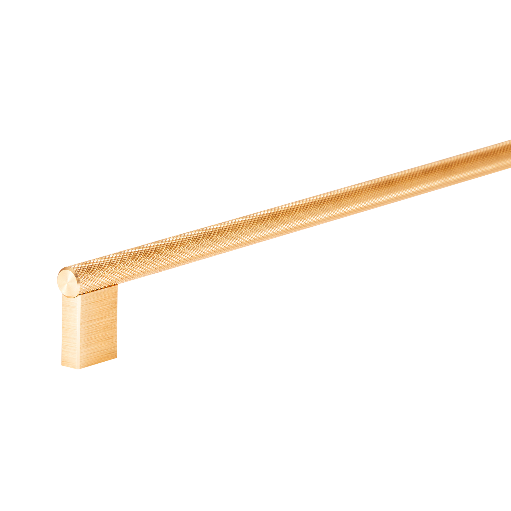 Momo Graf Knurled D Handle 256mm in Brushed Dark Brass (2)
