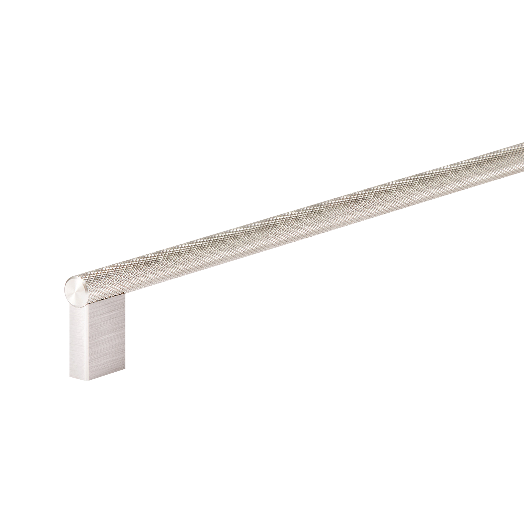 Momo Graf Knurled D Handle 256mm in Dull Brushed Nickel (2)