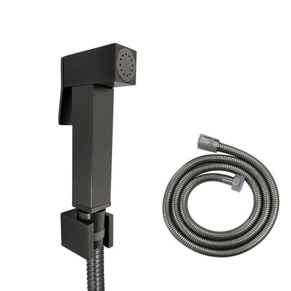 Square Gunmetal Brass Toilet Bidet