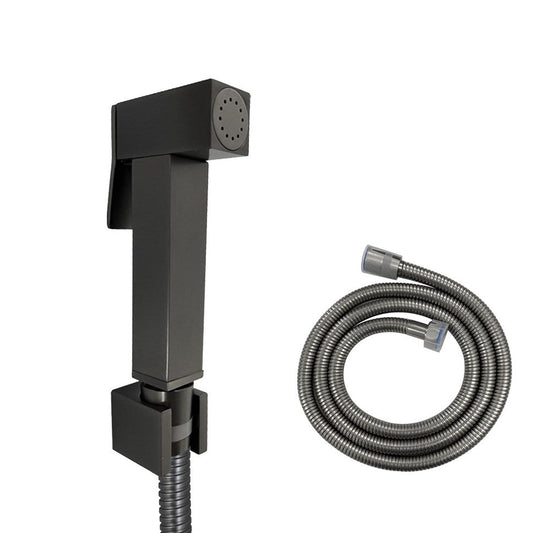 Square Gunmetal Brass Toilet Bidet