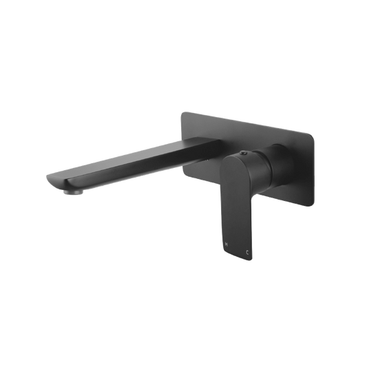 VOG Gun Metal Grey Bathtub/Basin Wall Mixer With Spout(color up)