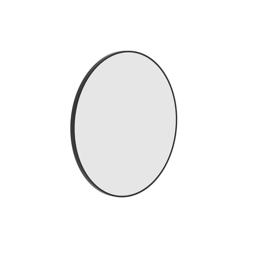 Georgia Round Black Framed Mirror - 600mmØ