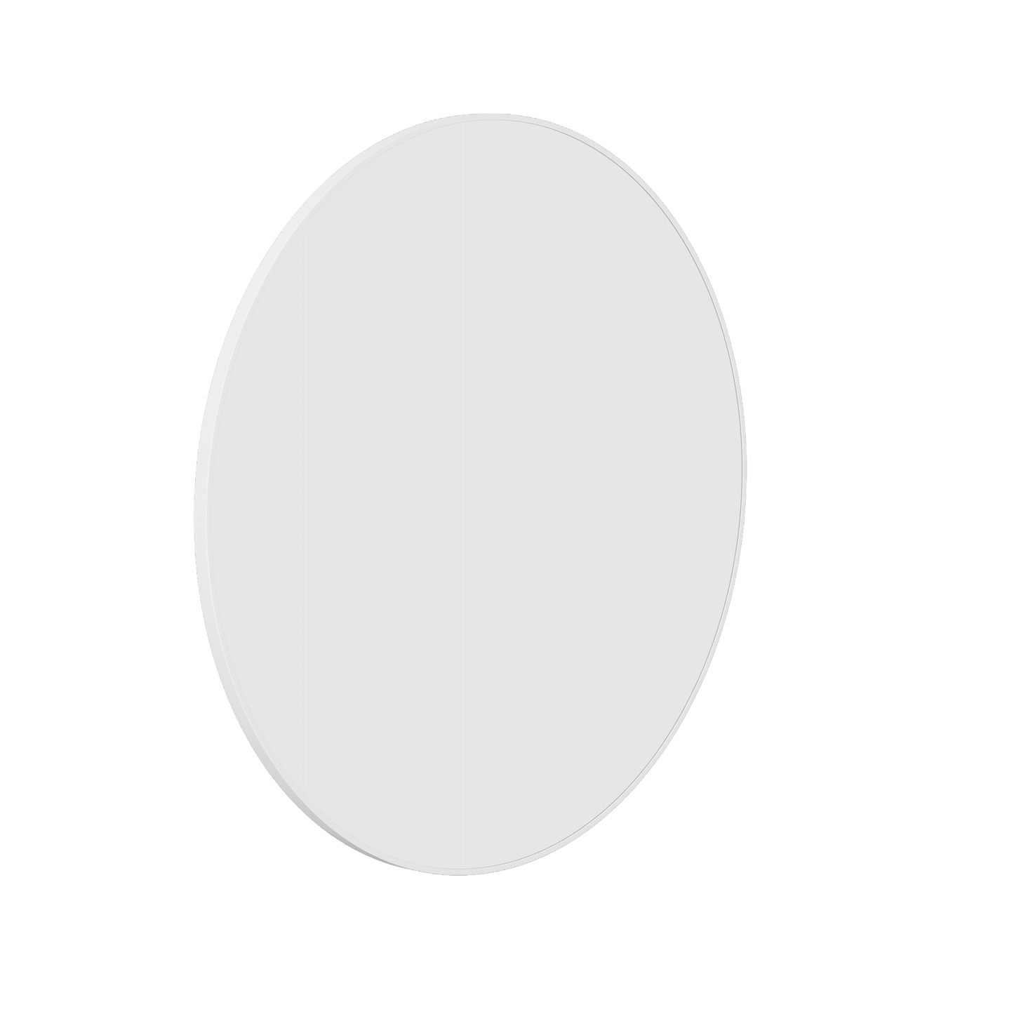 Georgia Round White Framed Mirror - 900mmØ