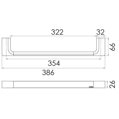 Gloss Hand Towel Rail