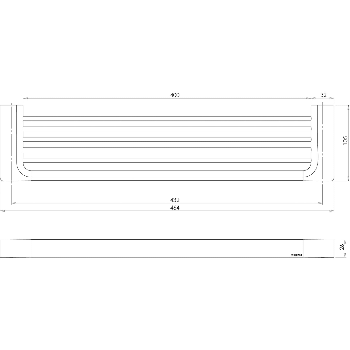 Gloss Shower Shelf