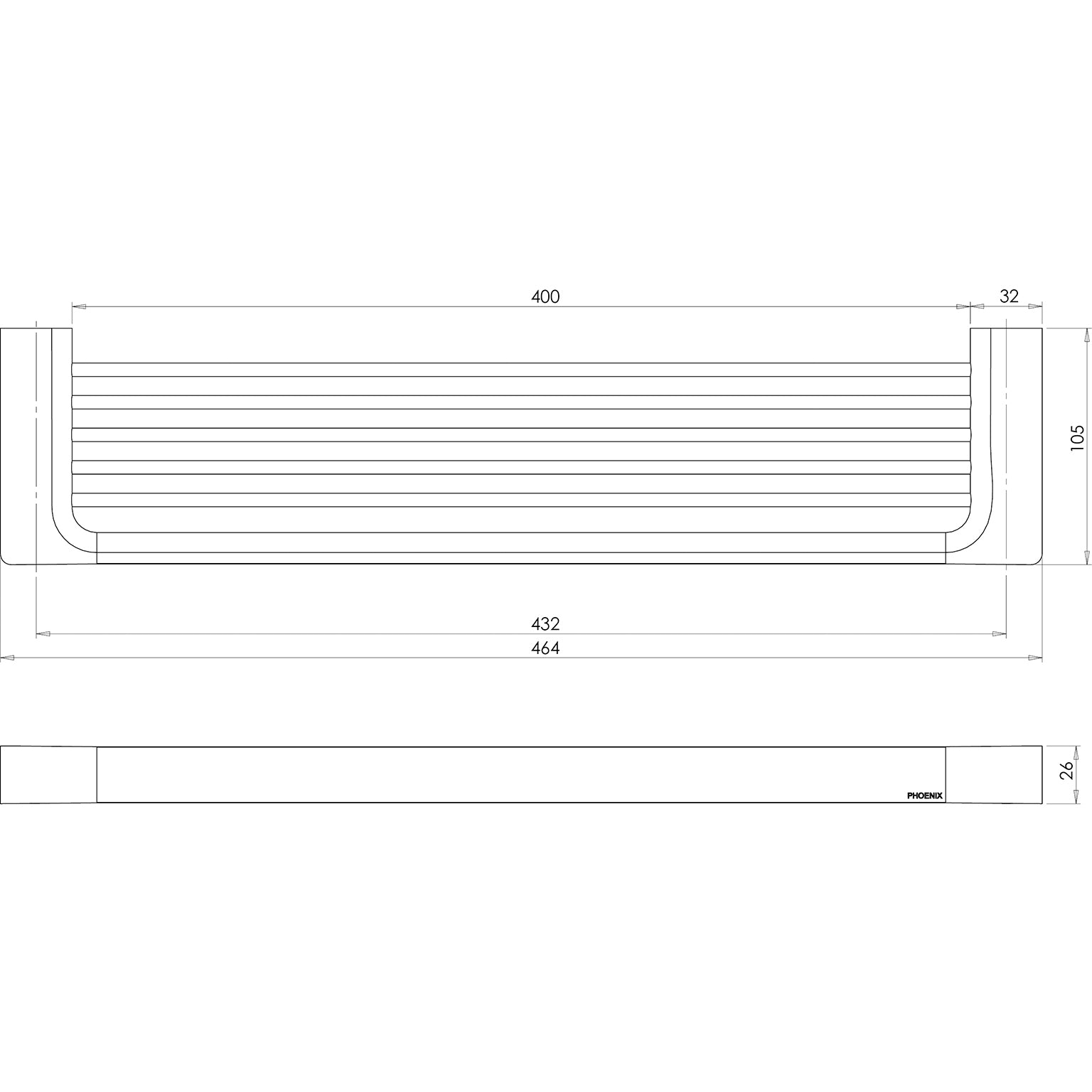 Gloss Shower Shelf