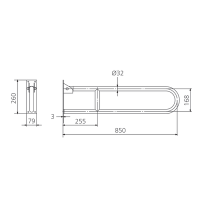 Holdfast Vertical Lock Grab Rail