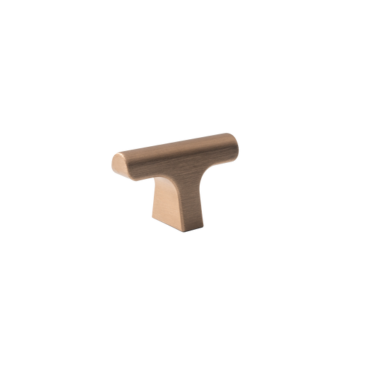 Momo Hinoki T Knob 60mm in Dark Brushed Brass