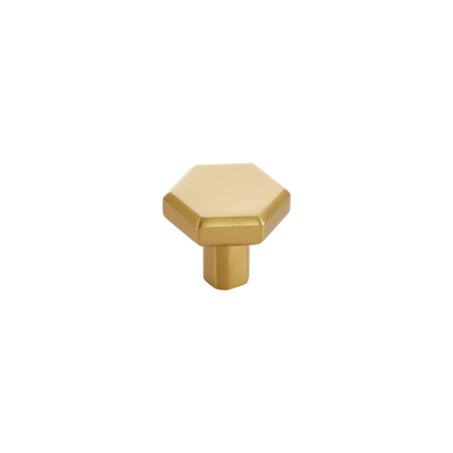 Momo Hendrix Round Knob 32mm in Brushed Satin Brass