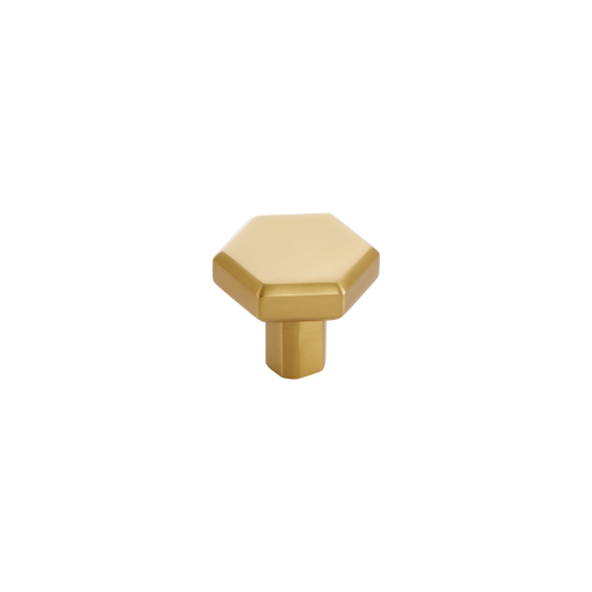 Momo Hendrix Round Knob 32mm in Brushed Satin Brass