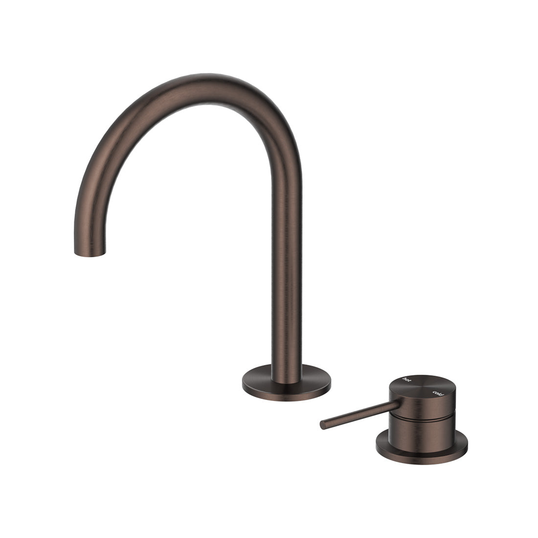 Bella Vista Mica Gooseneck Hob Basin Mixer Set Dusk Bronze