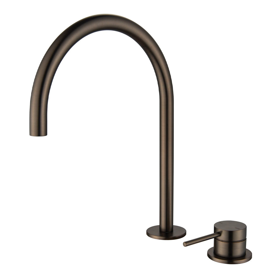 Bella Vista Mica Gooseneck Hob Sink/Basin Mixer Set Dusk Bronze