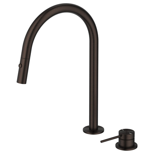 Bella Vista Mica Pull-Out Hob Mixer Set Dusk Bronze