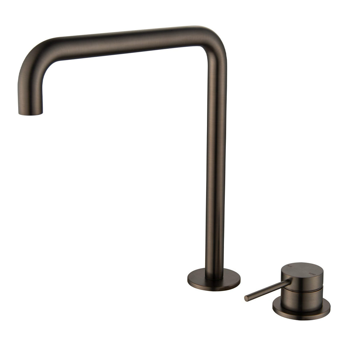 Bella Vista Mica Soft Square Hob Sink/Basin Mixer Set, Dusk Bronze