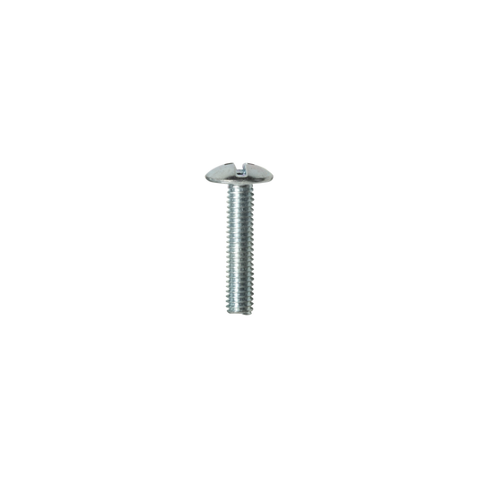 Handle Screws, Raised Head Phillips, Slotted Combination Drive, M4 x 22mm, Box of 100 in Zinc Plated