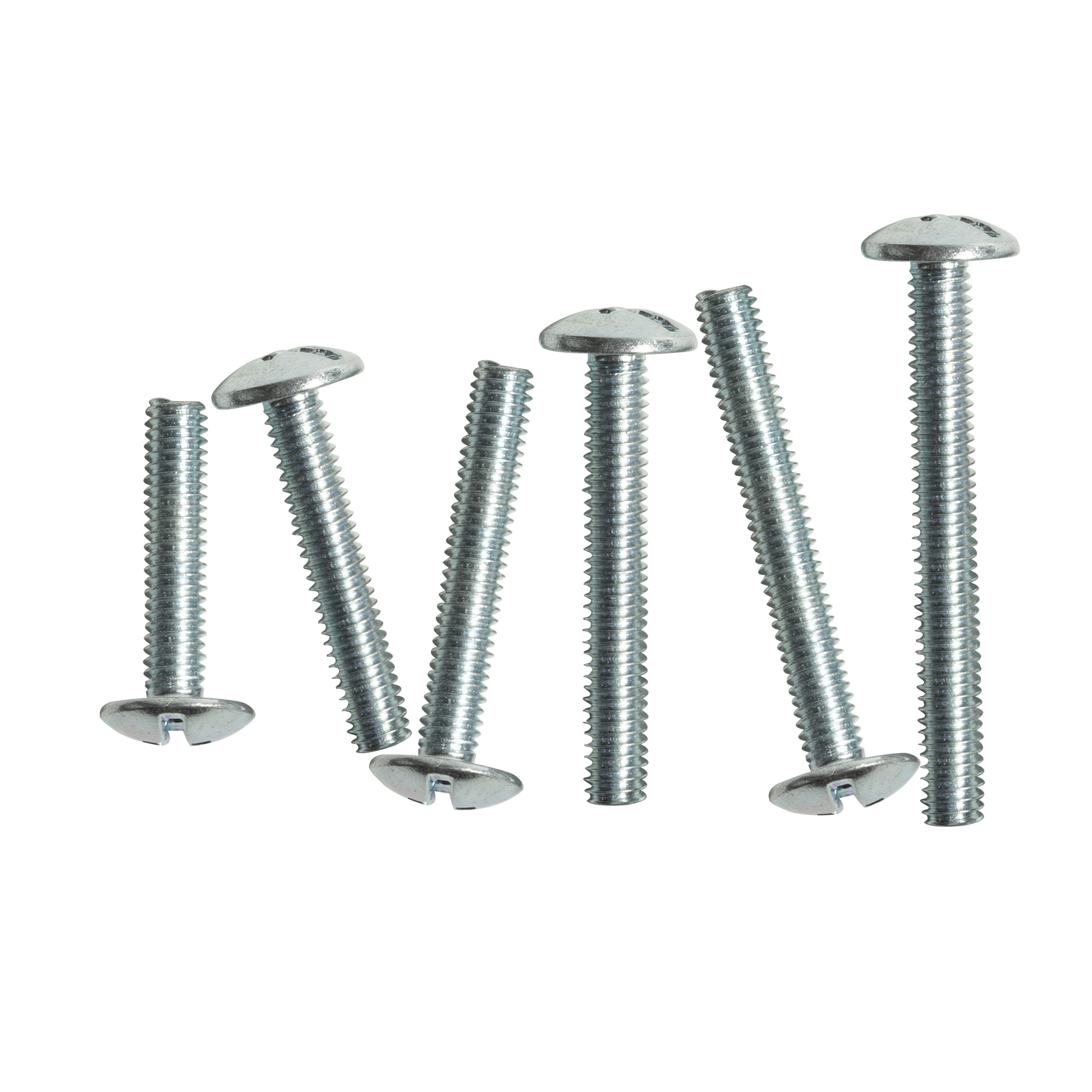 Handle Screws, Raised Head Phillips, Slotted Combination Drive, M4 x 22mm, Box of 100 in Zinc Plated (1)