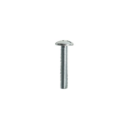 Handle Screws, Raised Head Phillips, Slotted Combination Drive, M4 x 25mm, Box of 100 in Zinc Plated