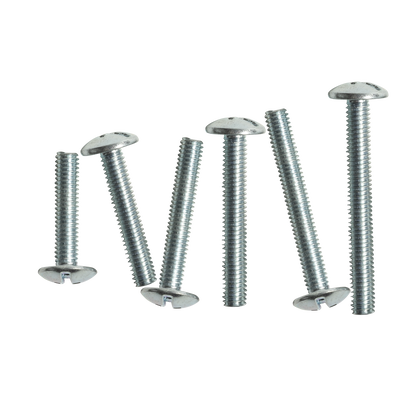 Handle Screws, Raised Head Phillips, Slotted Combination Drive, M4 x 25mm, Box of 100 in Zinc Plated (1)