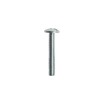 Handle Screws, Raised Head Phillips, Slotted Combination Drive, M4 x 28mm, Box of 100 in Zinc Plated