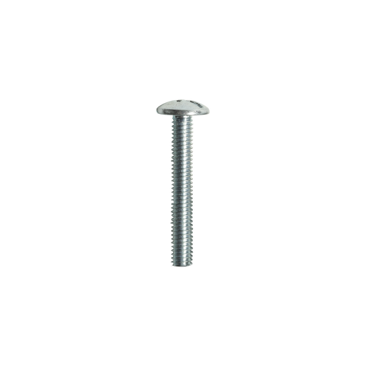 Handle Screws, Raised Head Phillips, Slotted Combination Drive, M4 x 28mm, Box of 100 in Zinc Plated