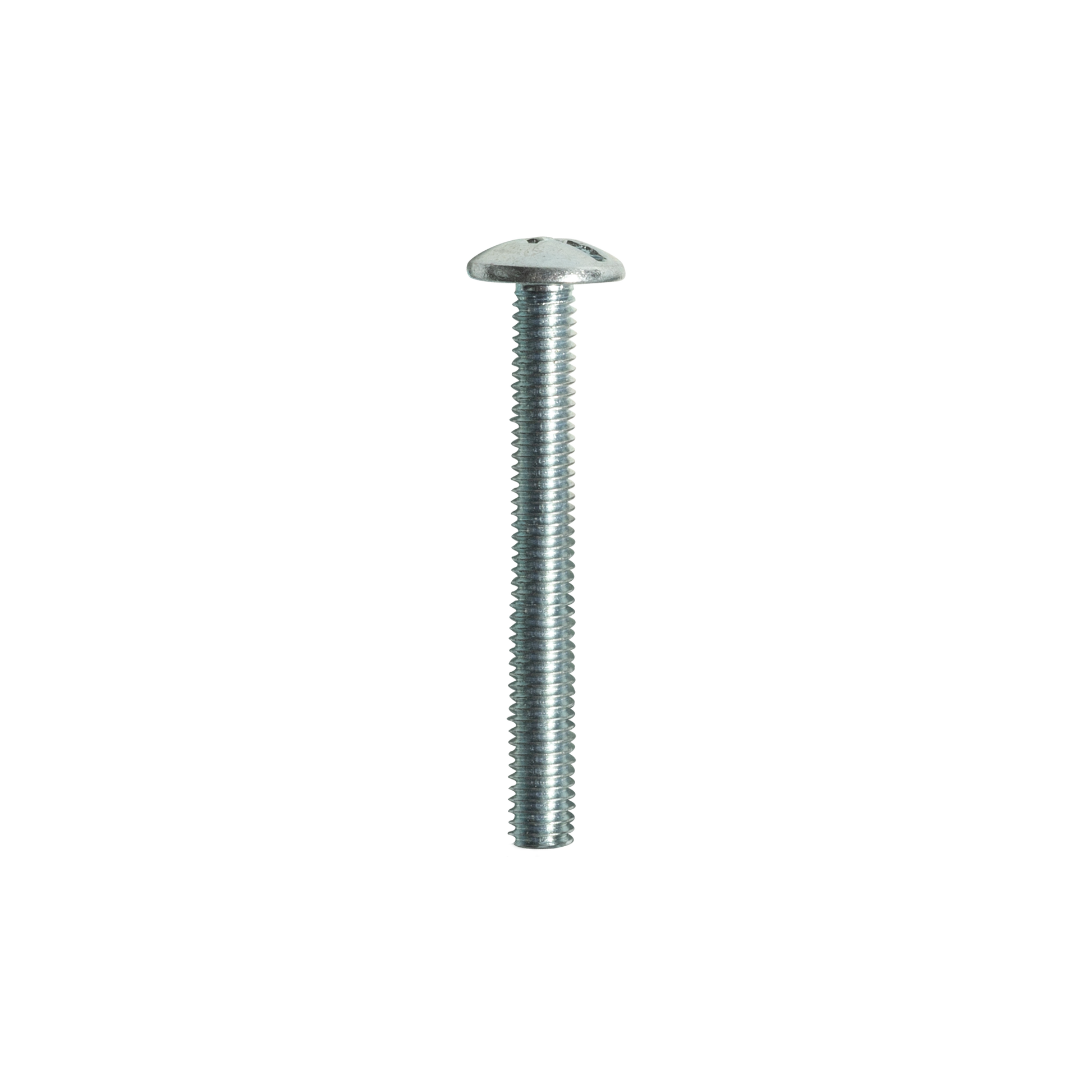Handle Screws, Raised Head Phillips, Slotted Combination Drive, M4 x 35mm, Box of 100 in Zinc Plated