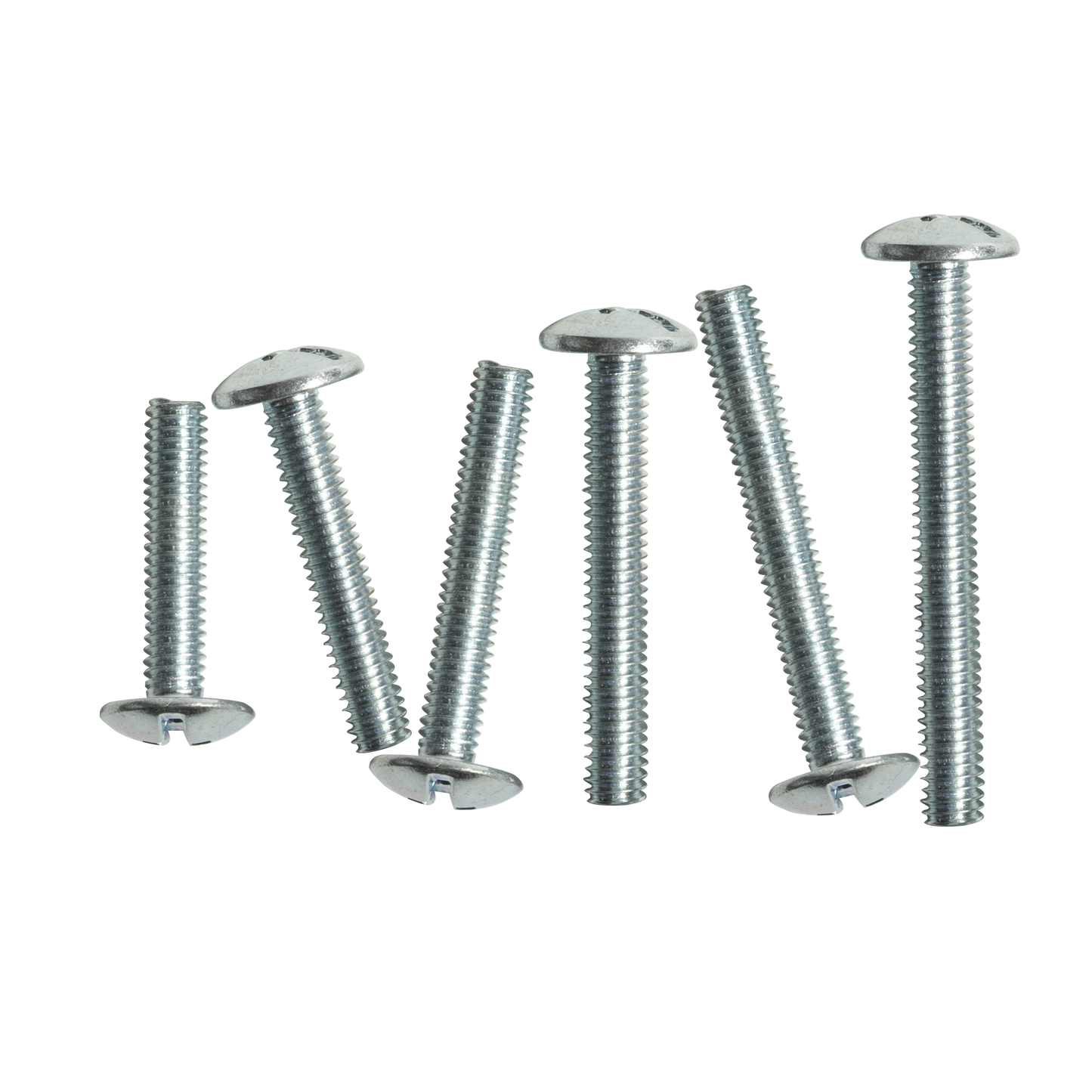 Handle Screws, Raised Head Phillips, Slotted Combination Drive, M4 x 35mm, Box of 100 in Zinc Plated (1)
