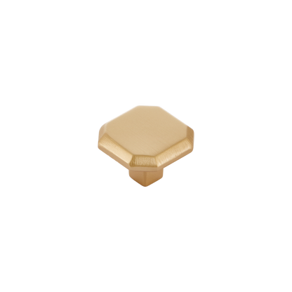 Momo Jago Round Knob 32mm in Satin Brass
