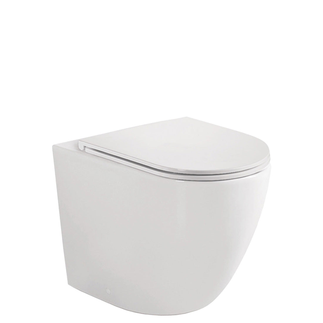 Fienza Koko Tornado Flush Wall-Faced Toilet Suite, Slim Seat, S-Trap