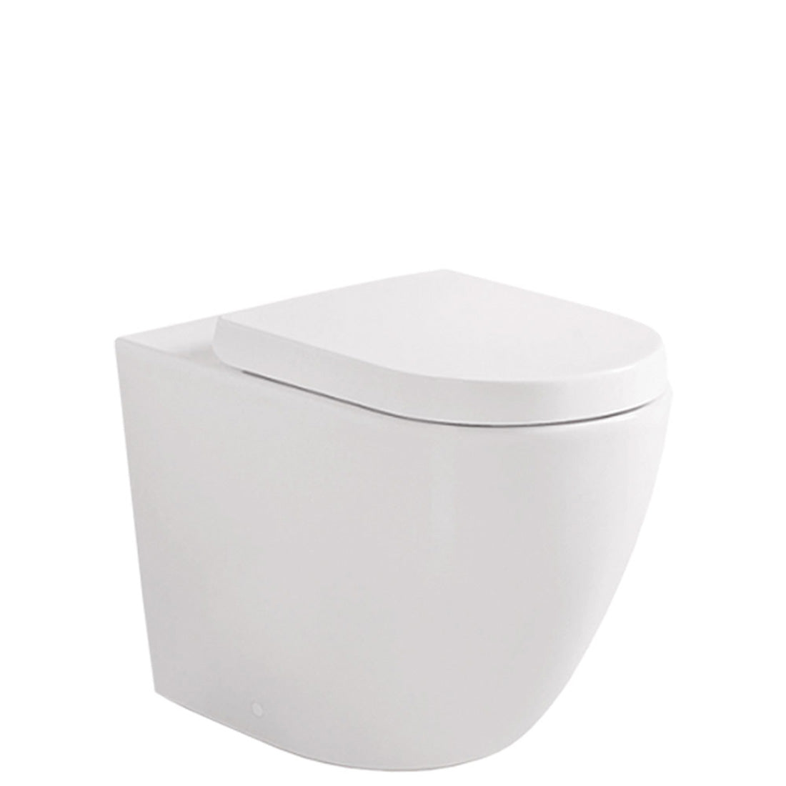 Fienza Koko Tornado Flush Wall-Faced Toilet Suite, Matte White, S-Trap