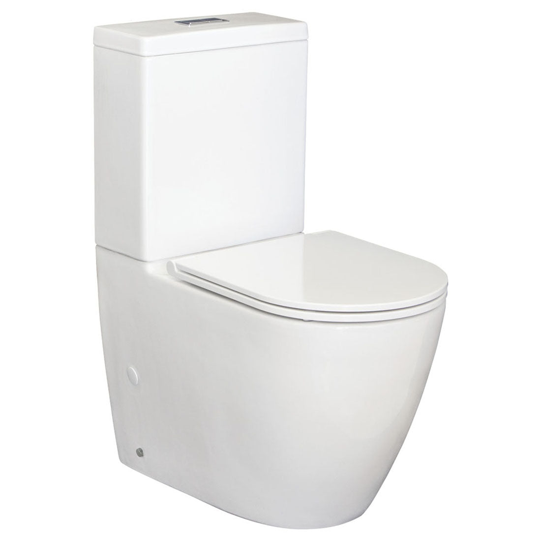 Fienza Empire Back-to-Wall Toilet Suite, Slim Seat, S-Trap 90-160