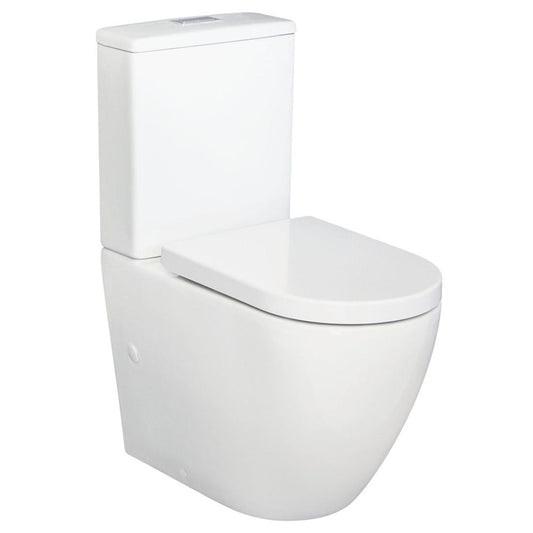 Fienza Alix Back-to-Wall Toilet Suite, S-Trap 160-220