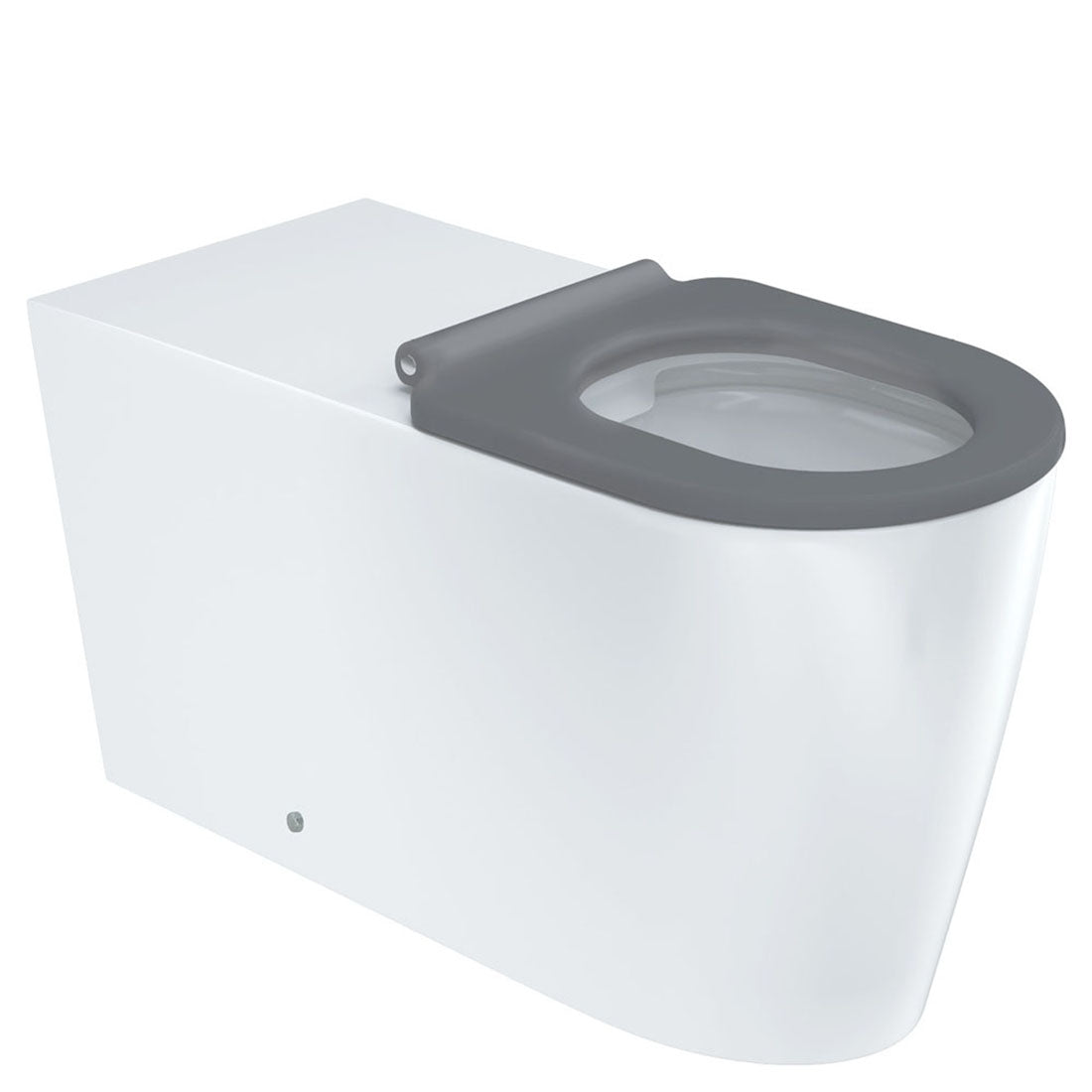 Fienza Isabella Care Wall-Faced Toilet Suite, Grey Seat, P-Trap