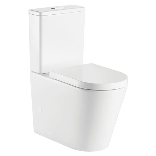 Fienza Kaya Tornado Flush Back-to-Wall Toilet Suite, S-Trap 160-230