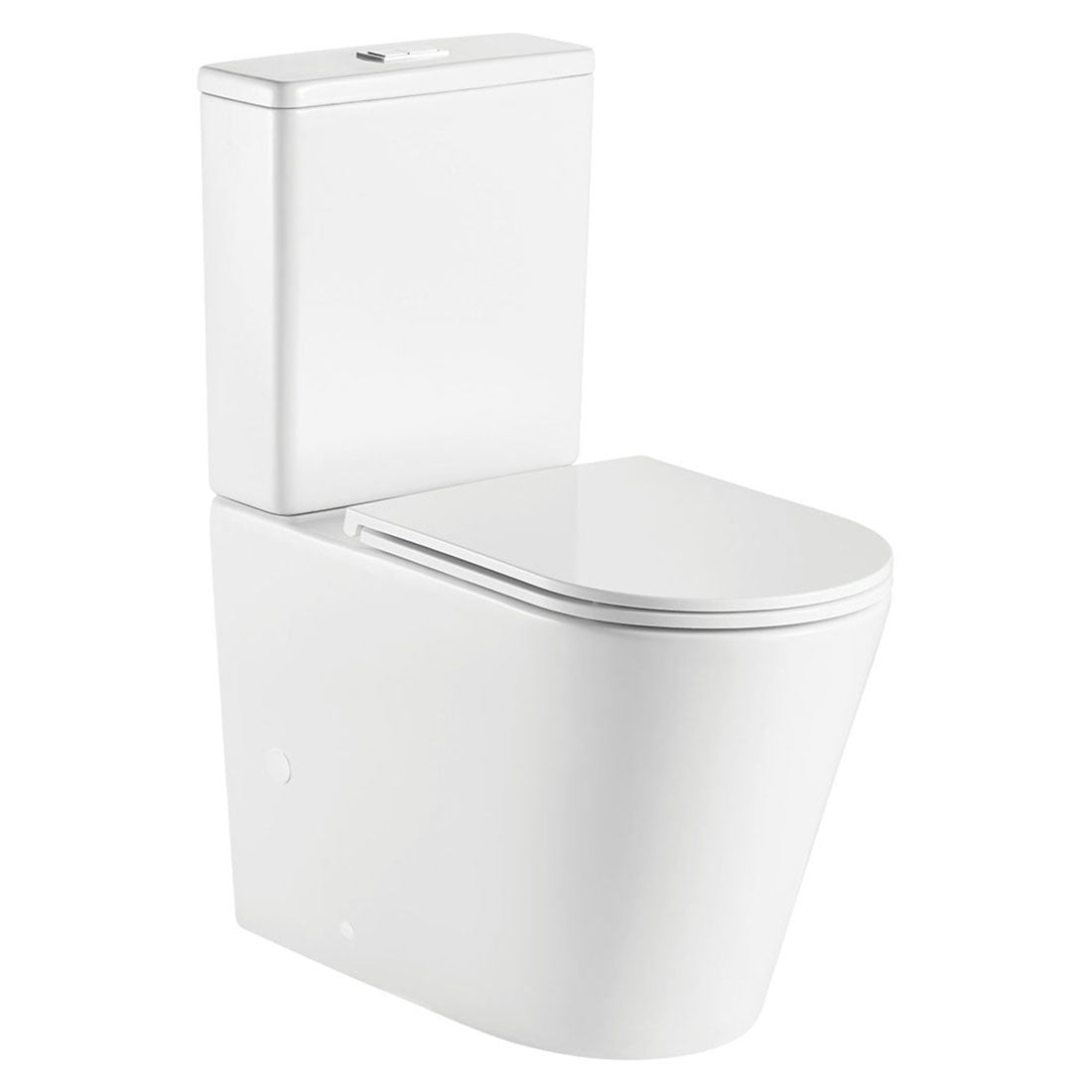 Fienza Kaya Tornado Flush Back-to-Wall Toilet Suite, Slim Seat, S-Trap 160-230