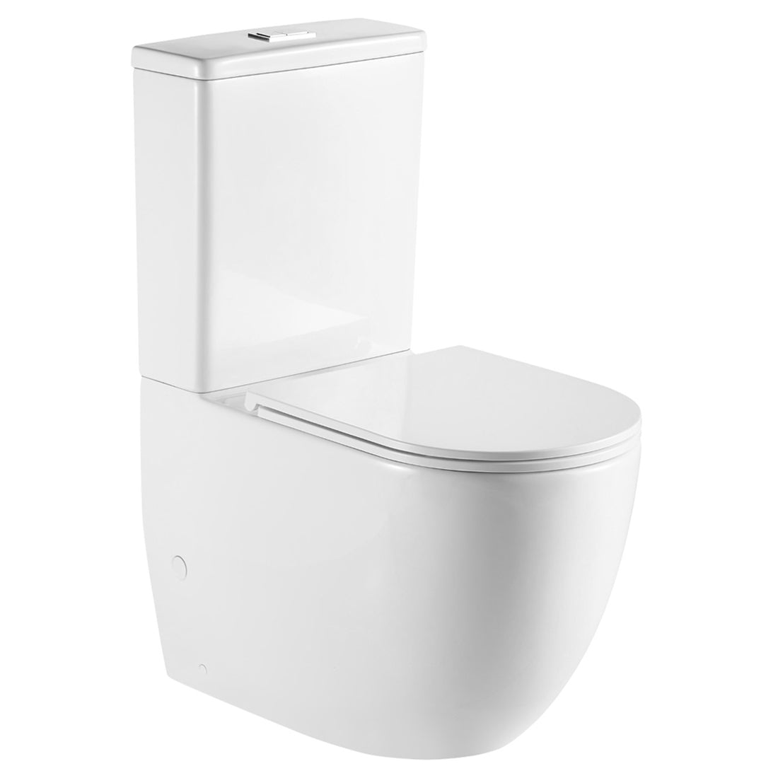 Fienza Joli Tornado Flush Back-to-Wall Toilet Suite, Slim Seat, S-Trap 90-160