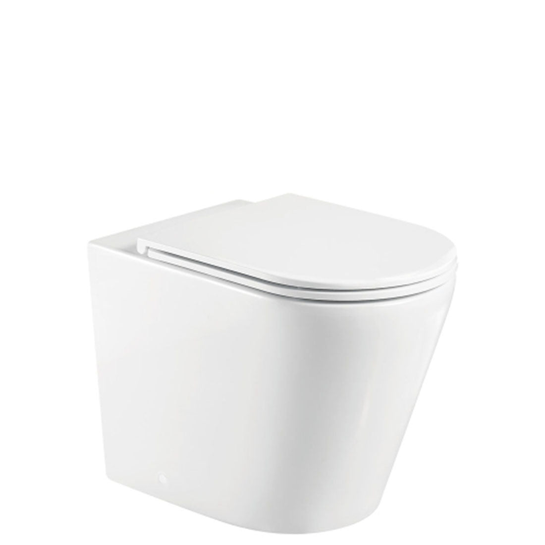Fienza Aluca Tornado Flush Wall-Faced Toilet Suite, Slim Seat, S-Trap