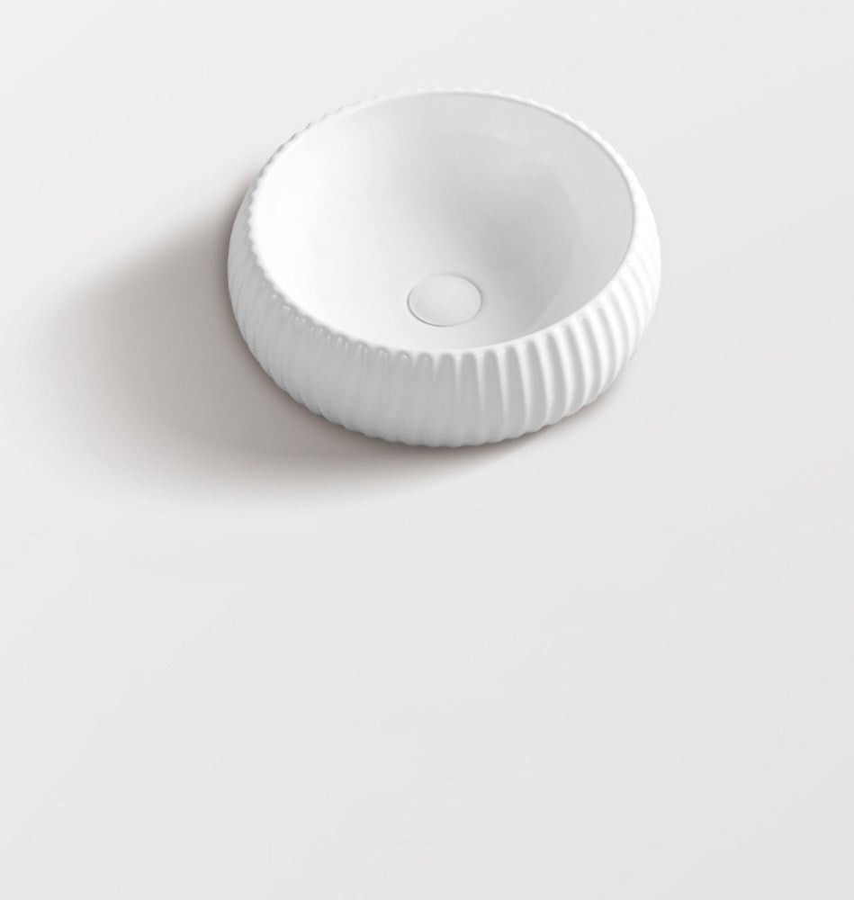 Round Oval Fluted