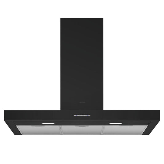 Smeg Wall Mount T-Shape Canopy Rangehood Matte Black 90cm