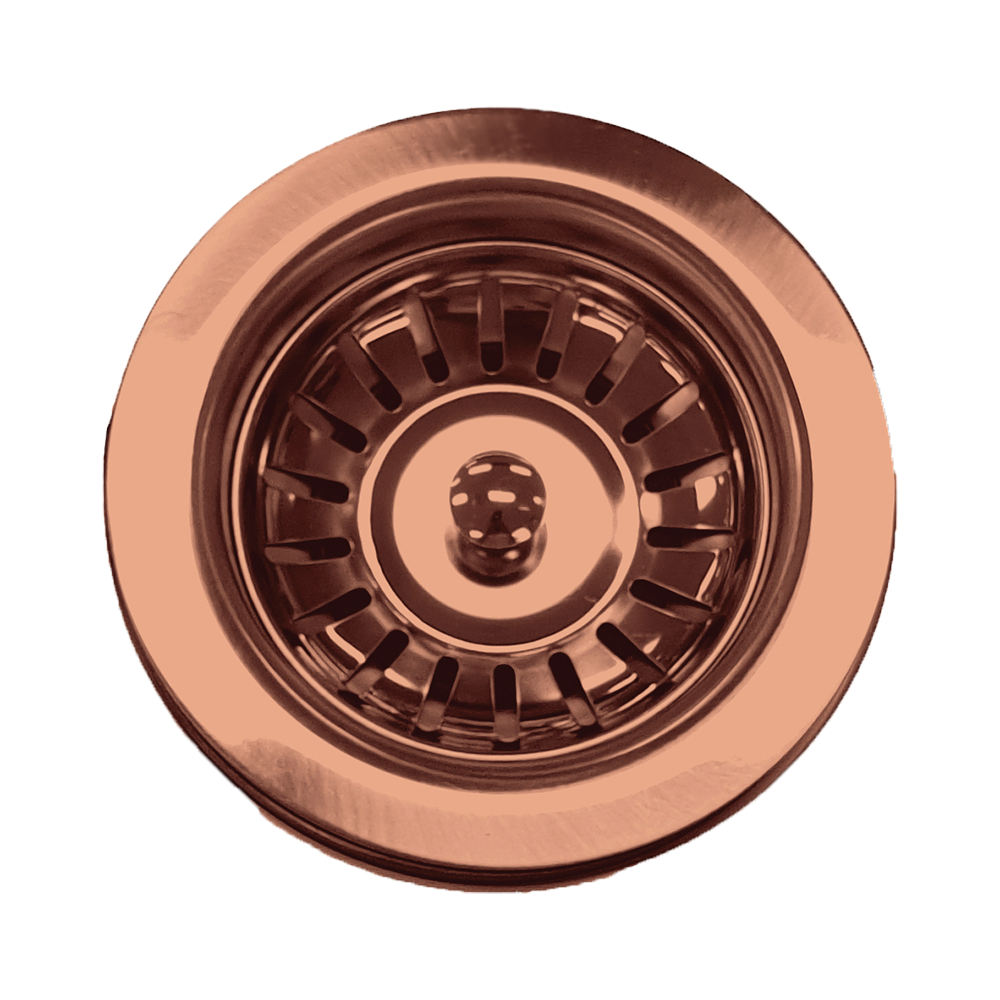 Sink Basket Waste in Brushed Copper