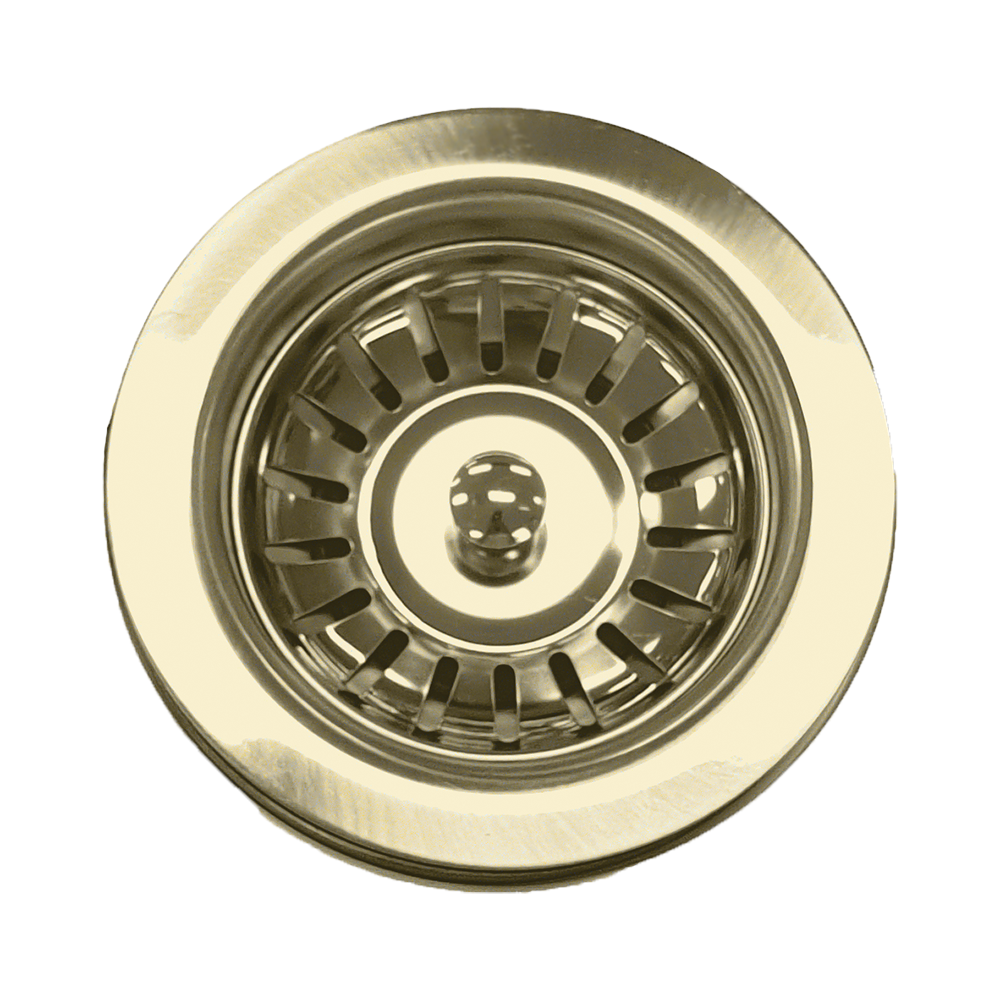 Sink Basket Waste in Brushed Gold