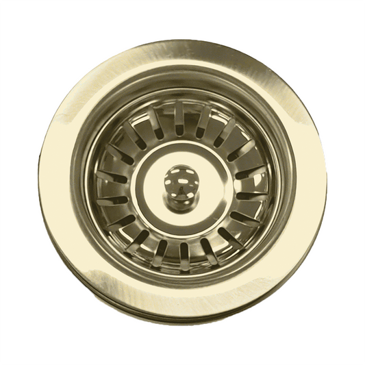 Sink Basket Waste in Brushed Gold