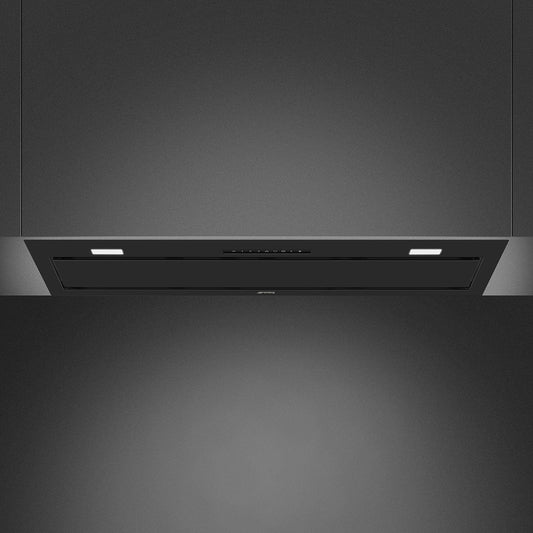 Smeg Universale Integrated Rangehood 90cm Matte Black