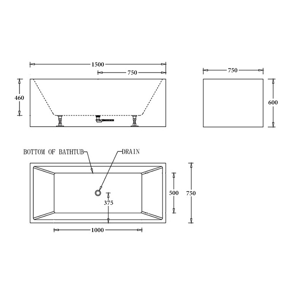 Kansas Corner Bathtub